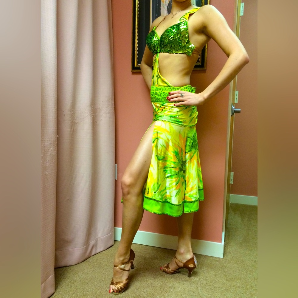 Latin Ballroom Dance Dress S/M